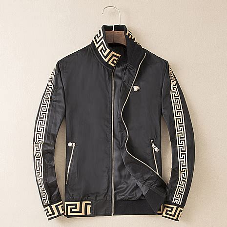 mens replica versace jackets|used versace men leather jacket.